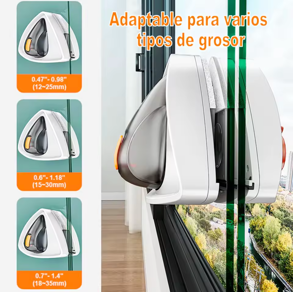 Limpiacristales magnético con depósito para líquido - LIMPIAPRO